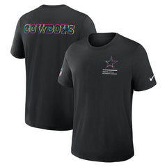 Dallas Cowboys Tall 2025 NFL Crucial Catch Tri-Blend Dri-FIT T-Shirt Black | Nike for Sale