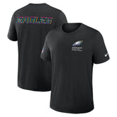Philadelphia Eagles Tall 2025 NFL Crucial Catch Tri-Blend Dri-FIT T-Shirt Black | Nike for Sale