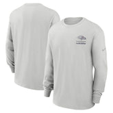 Baltimore Ravens Essential Heavy Max90 Long Sleeve T-Shirt Gray | Nike for Sale