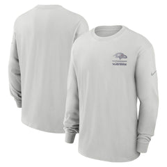 Baltimore Ravens Essential Heavy Max90 Long Sleeve T-Shirt Gray | Nike for Sale