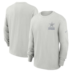 Dallas Cowboys Essential Heavy Max90 Long Sleeve T-Shirt Gray | Nike for Sale