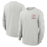 Kansas City Chiefs Essential Heavy Max90 Long Sleeve T-Shirt Gray | Nike for Sale