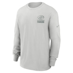 Green Bay Packers Essential Heavy Max90 Long Sleeve T-Shirt Gray | Nike for Sale