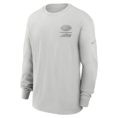 New York Jets Essential Heavy Max90 Long Sleeve T-Shirt Gray | Nike for Sale