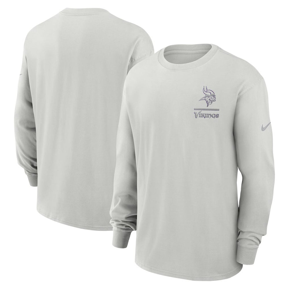Minnesota Vikings Essential Heavy Max90 Long Sleeve T-Shirt Gray | Nike for Sale