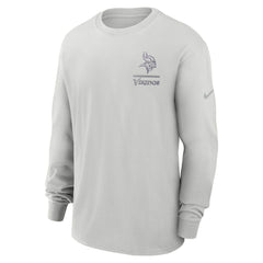 Minnesota Vikings Essential Heavy Max90 Long Sleeve T-Shirt Gray | Nike for Sale