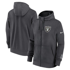 Las Vegas Raiders Primetime Club Full-Zip Hoodie Anthracite | Nike for Sale
