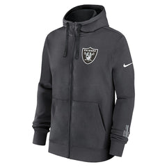 Las Vegas Raiders Primetime Club Full-Zip Hoodie Anthracite | Nike for Sale