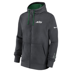 New York Jets Primetime Club Full-Zip Hoodie Anthracite | Nike for Sale