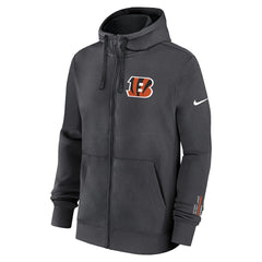 Cincinnati Bengals Primetime Club Full-Zip Hoodie Anthracite | Nike for Sale