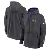 Baltimore Ravens Primetime Club Full-Zip Hoodie Anthracite | Nike for Sale