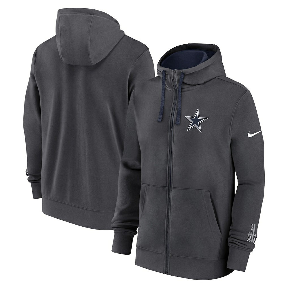 Dallas Cowboys Primetime Club Full-Zip Hoodie Anthracite | Nike for Sale