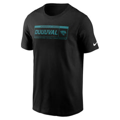 Jacksonville Jaguars Primetime Local Essential T-Shirt Black | Nike for Sale