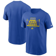 Los Angeles Rams Primetime Local Essential T-Shirt Royal | Nike for Sale