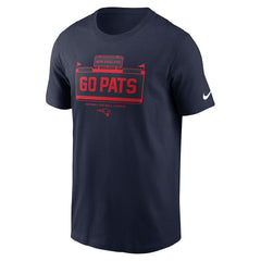 New England Patriots Primetime Local Essential T-Shirt Navy | Nike for Sale
