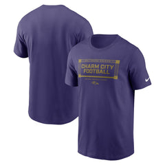 Baltimore Ravens Primetime Local Essential T-Shirt Purple | Nike for Sale