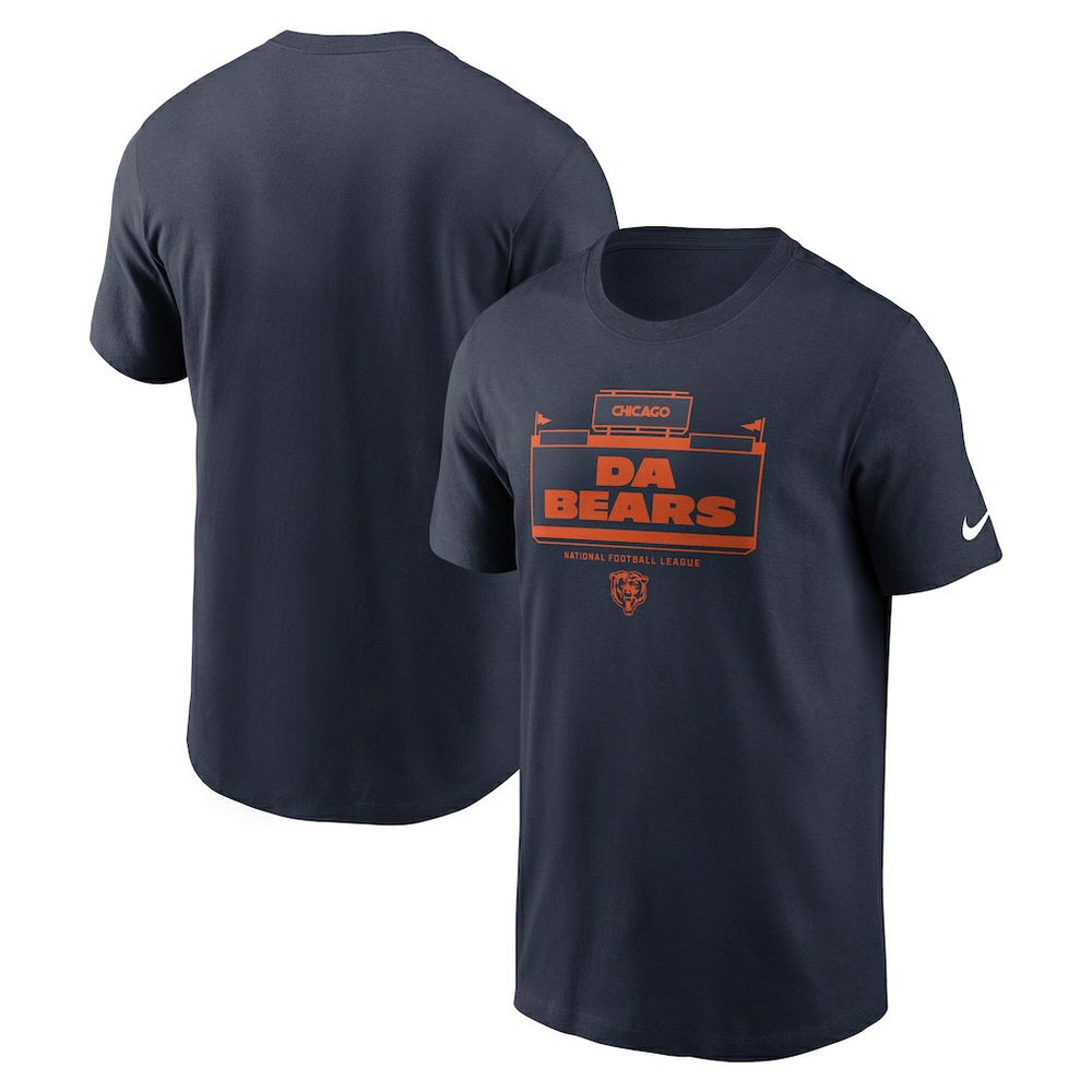 Chicago Bears Primetime Local Essential T-Shirt Navy | Nike for Sale