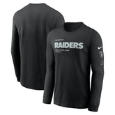 Las Vegas Raiders Play to Win Essential Long Sleeve T-Shirt Black | Nike for Sale
