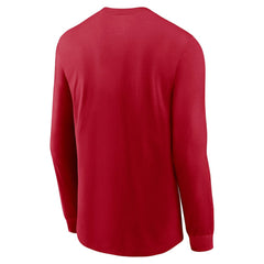 San Francisco 49ers Play to Win Essential Long Sleeve T-Shirt Scarlet | Nike for Sale