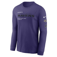 Baltimore Ravens Play to Win Essential Long Sleeve T-Shirt Purple | Nike for Sale