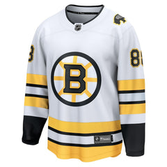 David Pastrnak Boston Bruins Fanatics Away Breakaway Player Jersey - White - NHL