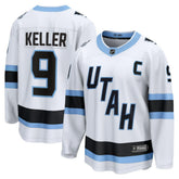 Clayton Keller Utah Mammoth Fanatics Away Breakaway Player Jersey - White - NHL