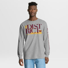 Washington Commanders Hometown Sweep Legacy Long Sleeve T-Shirt Heather Gray | Fanatics