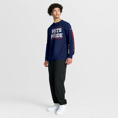 New England Patriots Hometown Sweep Legacy Long Sleeve T-Shirt Navy | Fanatics