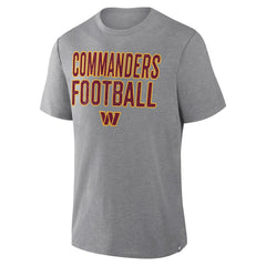 Washington Commanders First Down Tribute Tri-Blend T-Shirt Heather Gray | Fanatics