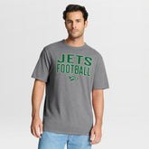 New York Jets First Down Tribute Tri-Blend T-Shirt Heather Gray | Fanatics