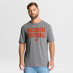 Tampa Bay Buccaneers First Down Tribute Tri-Blend T-Shirt Heather Gray | Fanatics