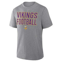 Minnesota Vikings First Down Tribute Tri-Blend T-Shirt Heather Gray | Fanatics