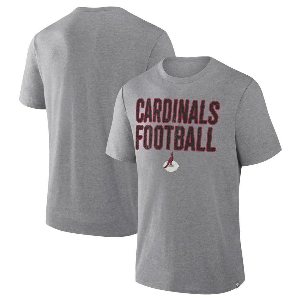 Arizona Cardinals First Down Tribute Tri-Blend T-Shirt Heather Gray | Fanatics