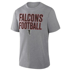 Atlanta Falcons First Down Tribute Tri-Blend T-Shirt Heather Gray | Fanatics