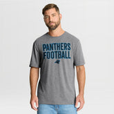 Carolina Panthers First Down Tribute Tri-Blend T-Shirt Heather Gray | Fanatics