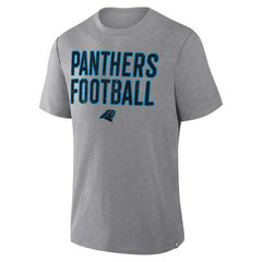Carolina Panthers First Down Tribute Tri-Blend T-Shirt Heather Gray | Fanatics
