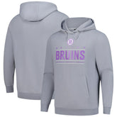 Boston Bruins Levelwear Hockey Fights Cancer Pulsar Off Season Tri-Blend Pullover Hoodie - Gray - NHL