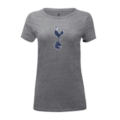 Tottenham Hotspur 1863FC Women's Color Badge Tri-Blend T-Shirt Heather Gray - FIFA World CUP