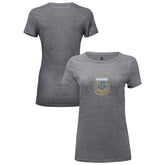 Argentina National Team 1863FC Women's Color Badge Tri-Blend T-Shirt Heather Gray - FIFA World CUP