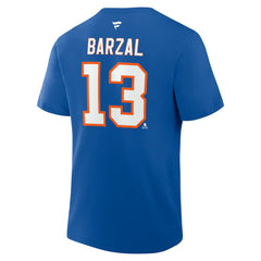 Mathew Barzal New York Islanders Fanatics Authentic Stack Name & Number T-Shirt - Royal - NHL