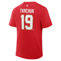 Matthew Tkachuk Florida Panthers Fanatics Authentic Stack Name & Number T-Shirt - Red - NHL