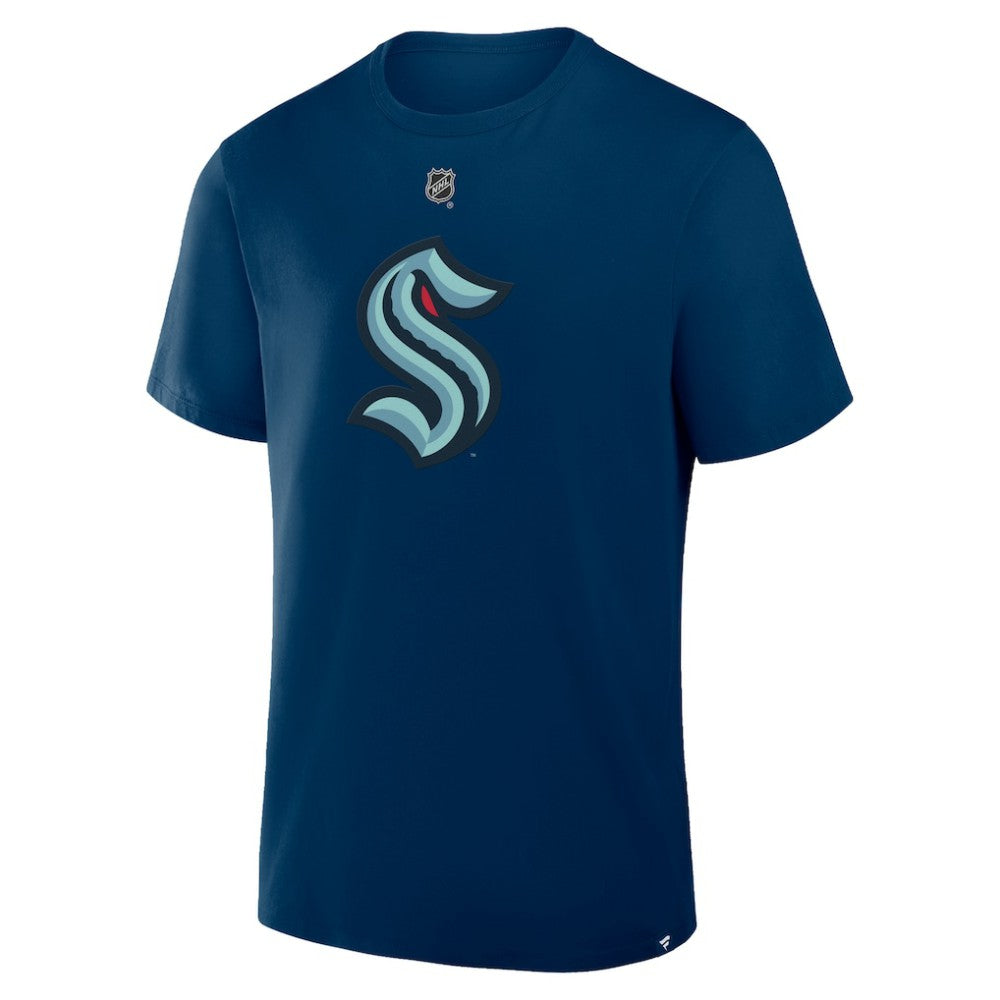 Matty Beniers Seattle Kraken Fanatics Authentic Stack Name & Number T-Shirt - Navy - NHL