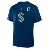 Jordan Eberle Seattle Kraken Fanatics Authentic Stack Name & Number T-Shirt - Navy - NHL