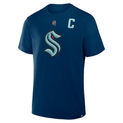 Jordan Eberle Seattle Kraken Fanatics Authentic Stack Name & Number T-Shirt - Navy - NHL