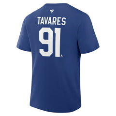 John Tavares Toronto Maple Leafs Fanatics Authentic Stack Name & Number T-Shirt - Blue - NHL
