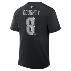 Drew Doughty Los Angeles Kings Fanatics Authentic Stack Name & Number T-Shirt - Black - NHL