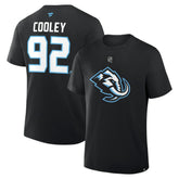 Logan Cooley Utah Mammoth Fanatics Authentic Stack Name & Number T-Shirt - Black - NHL