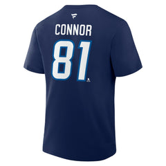 Kyle Connor Winnipeg Jets Fanatics Authentic Stack Name & Number T-Shirt - Navy - NHL