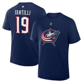 Adam Fantilli Columbus Blue Jackets Fanatics Authentic Stack Name & Number T-Shirt - Navy - NHL