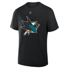 Macklin Celebrini San Jose Sharks Fanatics Authentic Stack Name & Number T-Shirt - Black - NHL